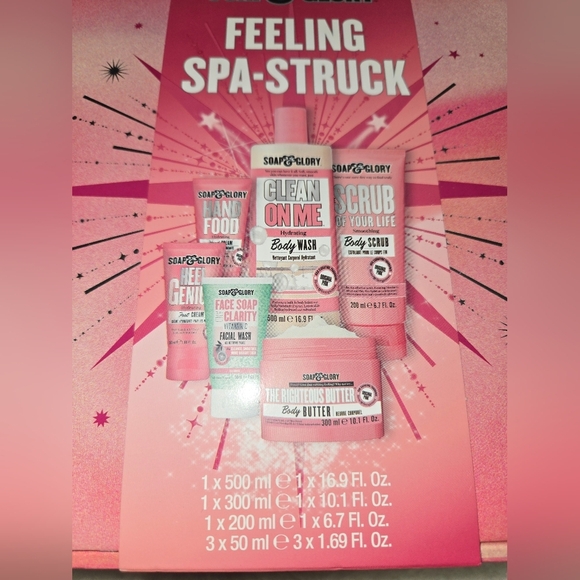 Soap & Glory Feeling Spa-Struck Gift Set - Pink - Brand New In Box - Picture 2 of 4